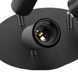 Ceiling Spotlight Holder 3 Head Rotating Lamp Base Ceiling Lamp Holder E27 Track Light Holder for Kitchen Bedroom 85‑265V