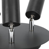 Ceiling Spotlight Holder 3 Head Rotating Lamp Base Ceiling Lamp Holder E27 Track Light Holder for Kitchen Bedroom 85‑265V