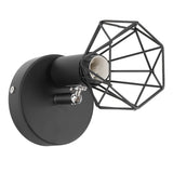 Adjustable Lamp Holder Industrial Black E14 Wall Mounted Light Bulb Holder for Bedside Reading Study Light - Side View