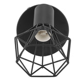 Adjustable Lamp Holder Industrial Black E14 Wall Mounted Light Bulb Holder for Bedside Reading Study Light - Rear View