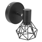Adjustable Lamp Holder Industrial Black E14 Wall Mounted Light Bulb Holder for Bedside Reading Study Light - Close-Up Angle