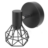 Adjustable Lamp Holder Industrial Black E14 Wall Mounted Light Bulb Holder for Bedside Reading Study Light