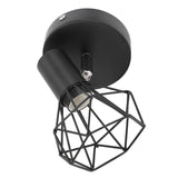 Adjustable Lamp Holder Industrial Black E14 Wall Mounted Light Bulb Holder for Bedside Reading Study Light - Extra Image