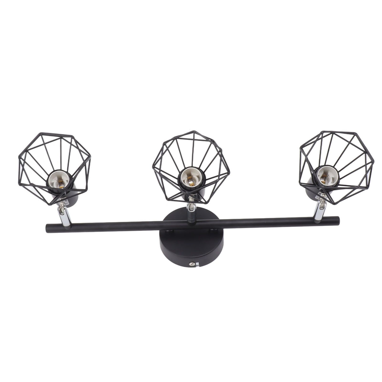 3 Light Track Lighting Kit Rotatable Heads Matte Black Finish Modern Fashionable Ceiling Spotlight 85‑265V