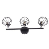 3 Light Track Lighting Kit Rotatable Heads Matte Black Finish Modern Fashionable Ceiling Spotlight 85‑265V