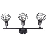 3 Light Track Lighting Kit Rotatable Heads Matte Black Finish Modern Fashionable Ceiling Spotlight 85‑265V