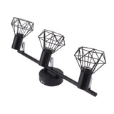 3 Light Track Lighting Kit Rotatable Heads Matte Black Finish Modern Fashionable Ceiling Spotlight 85‑265V