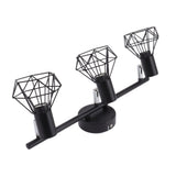 3 Light Track Lighting Kit Rotatable Heads Matte Black Finish Modern Fashionable Ceiling Spotlight 85‑265V