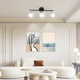 3 Light Track Lighting Kit Rotatable Heads Matte Black Finish Modern Fashionable Ceiling Spotlight 85‑265V - Extra Image