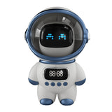 The Astronaut Speaker AI Intelligent Voice Bluetooth Speaker Clock Small Night Light Birthday Gift White