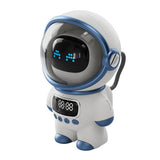 The Astronaut Speaker AI Intelligent Voice Bluetooth Speaker Clock Small Night Light Birthday Gift White