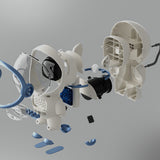The Astronaut Speaker AI Intelligent Voice Bluetooth Speaker Clock Small Night Light Birthday Gift White
