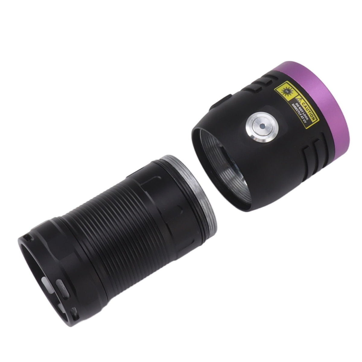 365nm Flashlight Aluminium Alloy USB Type C 60W UV 365nm Light Flashlight for Cat Urine Detection Dry Stains Detection