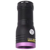 365nm Flashlight Aluminium Alloy USB Type C 60W UV 365nm Light Flashlight for Cat Urine Detection Dry Stains Detection - 45-Degree Angle