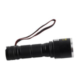 UV Flashlight LED 365nm Blacklight Torch Aluminium Alloy Shell Ultraviolet Flashlight 40W 1800mW - Side View