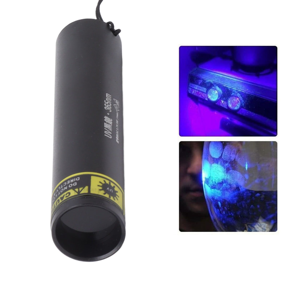 3W 365nm Small UV Flashlight USB Rechargeable Led Ultraviolet Flashlight Pet Urine Detector for Dog Cat Urine Dry Stains