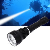 IPX8 Waterproof Diving Flashlight 100000lm Professional 100m Underwater Bright Submarine Light Flashlight Torch