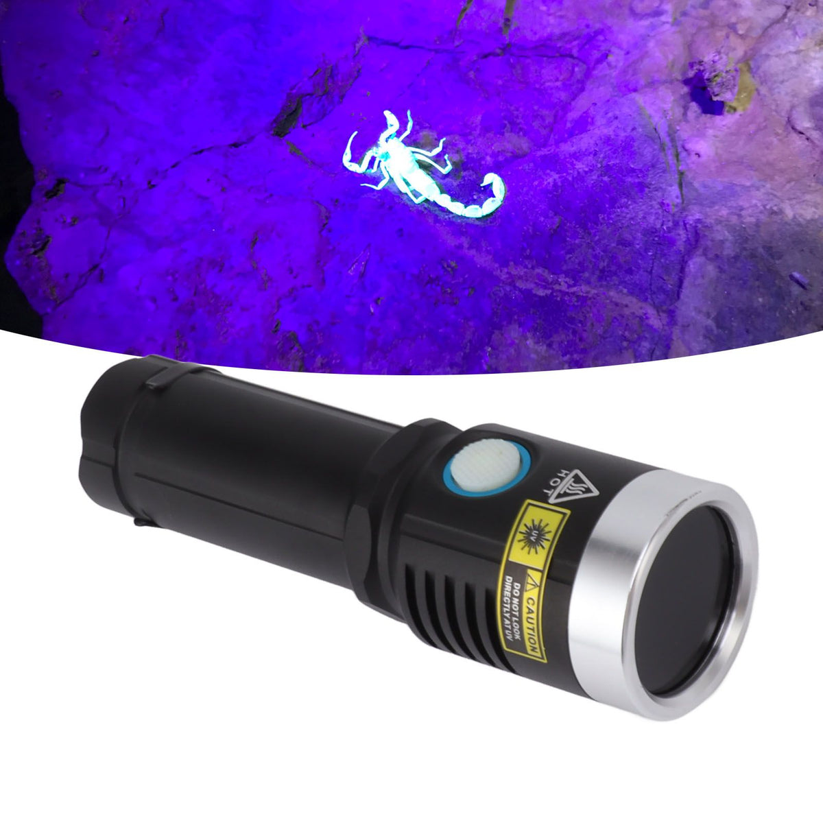 20W 365nm Led Ultraviolet Flashlight USB Rechargeable UV Flashlight Pet Urine Detector Light for Dog Cat Dry Stains Resin Curing