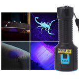 365nm UV Flashlight 2 in 1 LED White and Ultraviolet Light USB Rechargeable Pet Urine Detector for Resin Curing Fishing Minerals Scorpion