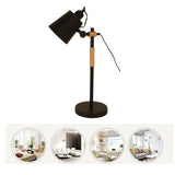 LED Desk Lamp Eye Caring Table Lamp Study Office Desk Light Reading Table Lamp Adjustable Angle Energy Efficient CN Plug Black