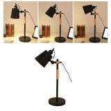 LED Desk Lamp Eye Caring Table Lamp Study Office Desk Light Reading Table Lamp Adjustable Angle Energy Efficient CN Plug Black