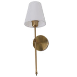Wall Sconces Sets of 2 Hardwired Bathroom Vanity Light Fixture with White Lampshade E26 E27 Wall Lamp Holder 85‑265V Gold