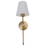 Wall Sconces Sets of 2 Hardwired Bathroom Vanity Light Fixture with White Lampshade E26 E27 Wall Lamp Holder 85‑265V Gold - Extra Image