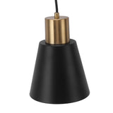 Pendant Lighting Black Metal Industrial Pendant Light Fixture Modern Nordic Hanging Light Fixtures for E26 E27 Bulb 85‑265V - Close-Up Angle