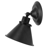 Adjustable Wall Lamp Holder Adjustable Black 85‑265V 60W Wall Light Fixture Holder for E27 E26 Light Bulbs - 45-Degree Angle