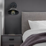 Adjustable Wall Lamp Holder Adjustable Black 85‑265V 60W Wall Light Fixture Holder for E27 E26 Light Bulbs