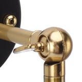 Retro Wall Sconce E27 E26 Iron Adjustable Vintage Wall Mounted Lamp Lighting Fixture Set with Switch for Bedroom Living Room Bar 85‑265V Gold