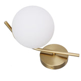 Glass Wall Sconce Indoor Wall Sconce Golden E27 E26 Wall Lamp Holder 85‑265V for Bedroom - Rear View