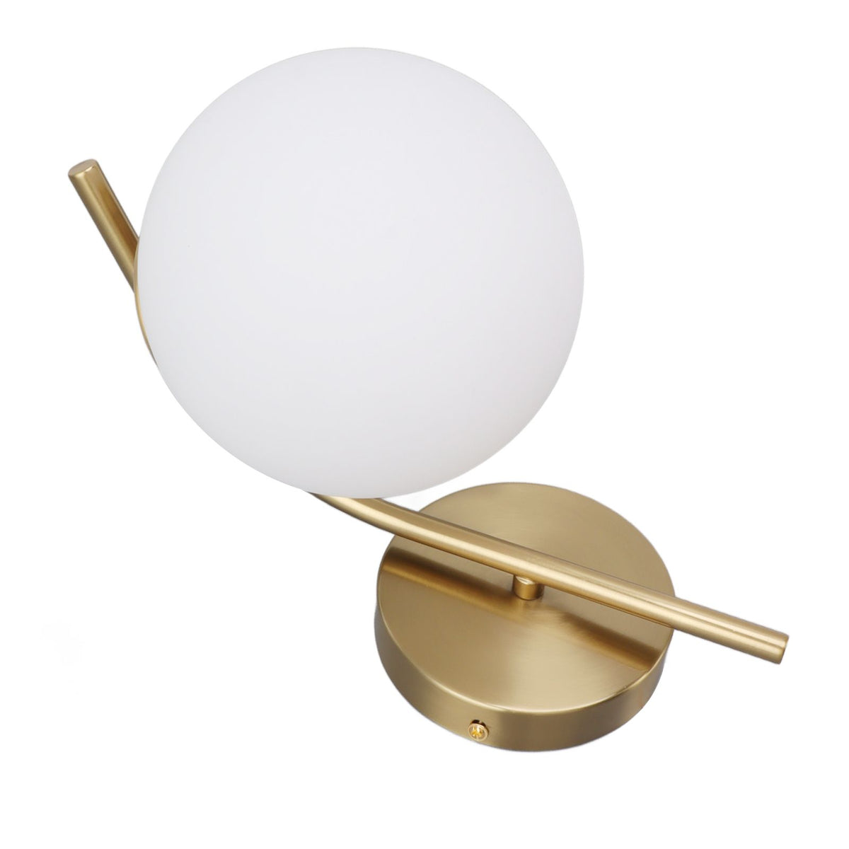 Glass Wall Sconce Indoor Wall Sconce Golden E27 E26 Wall Lamp Holder 85‑265V for Bedroom