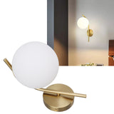 Glass Wall Sconce Indoor Wall Sconce Golden E27 E26 Wall Lamp Holder 85‑265V for Bedroom - Extra Image