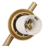 Glass Wall Sconce Indoor Wall Sconce Golden E27 E26 Wall Lamp Holder 85‑265V for Bedroom
