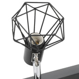 Ceiling Track Light Fixture E14 Lamp Holder Adjustable 2 Head Vintage Tracking Light Kit Hardwired Installation 85‑265V Black