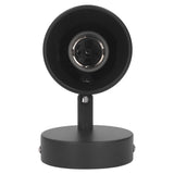 Wall Light Bulb Holder E26 Rotatable Matte Black Easy Installation Wall Mounted Bulb Socket for Bedroom Office 85‑265V
