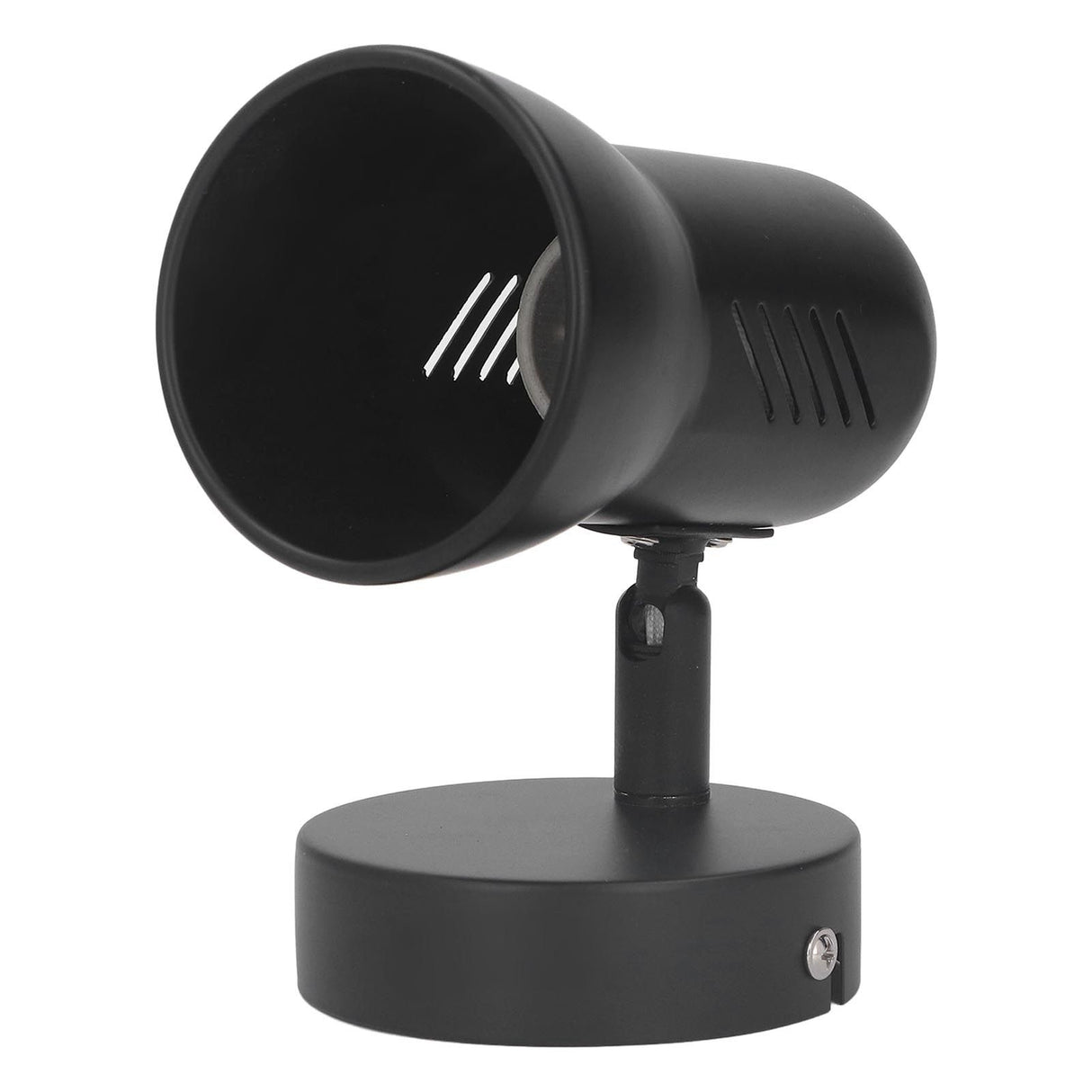 Wall Light Bulb Holder E26 Rotatable Matte Black Easy Installation Wall Mounted Bulb Socket for Bedroom Office 85‑265V
