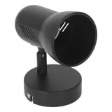 Wall Light Bulb Holder E26 Rotatable Matte Black Easy Installation Wall Mounted Bulb Socket for Bedroom Office 85‑265V - Rear View