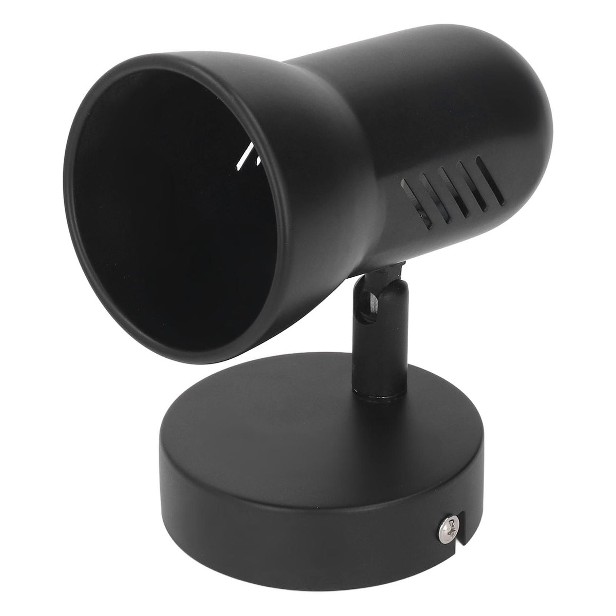 Wall Light Bulb Holder E26 Rotatable Matte Black Easy Installation Wall Mounted Bulb Socket for Bedroom Office 85‑265V