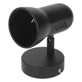 Wall Light Bulb Holder E26 Rotatable Matte Black Easy Installation Wall Mounted Bulb Socket for Bedroom Office 85‑265V