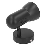 Wall Light Bulb Holder E26 Rotatable Matte Black Easy Installation Wall Mounted Bulb Socket for Bedroom Office 85‑265V
