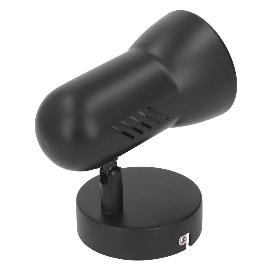 Wall Light Bulb Holder E26 Rotatable Matte Black Easy Installation Wall Mounted Bulb Socket for Bedroom Office 85‑265V