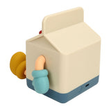 Milk Box Night Lamp Rechargeable LED Night Light Timing Bedside Light for Home Bedroom