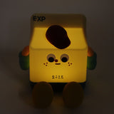 Milk Box Night Lamp Rechargeable LED Night Light Timing Bedside Light for Home Bedroom