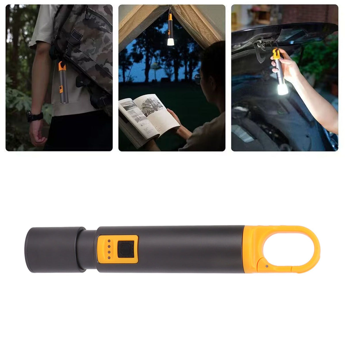 LED Flashlight Rechargeable IPX4 Waterproof 1000lm Battery Capacity Display Flashlight for Outdoor