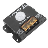 PIR Switch Motion Sensor LED Human Infrared Sensing Controller for Light Strip Outdoor DC12‑24V 30A - Top-Down View
