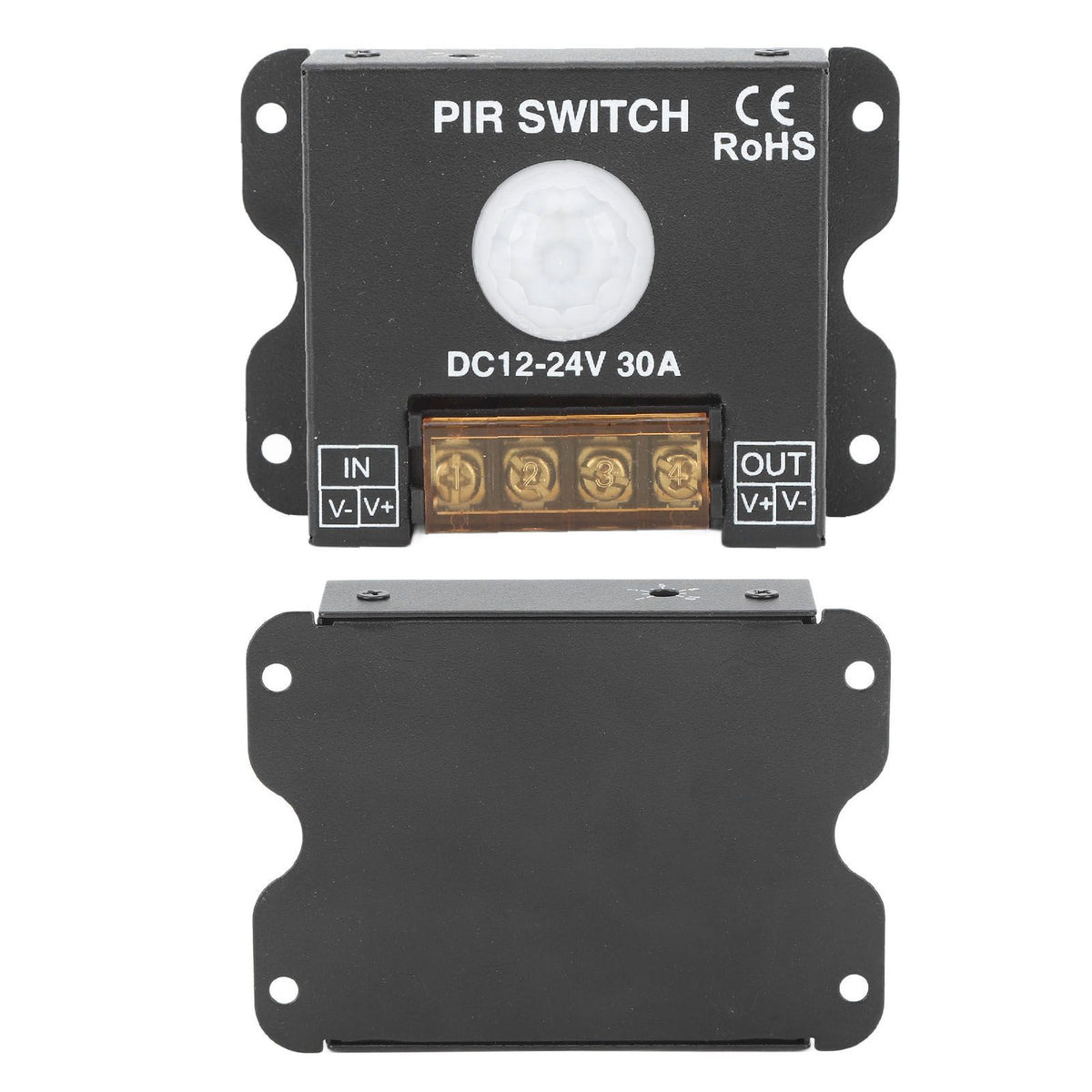 PIR Switch Motion Sensor LED Human Infrared Sensing Controller for Light Strip Outdoor DC12‑24V 30A