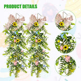 Simulation Egg Rattan Garland Artificial Easter Eggs Flower Garland Home Greenery Decor