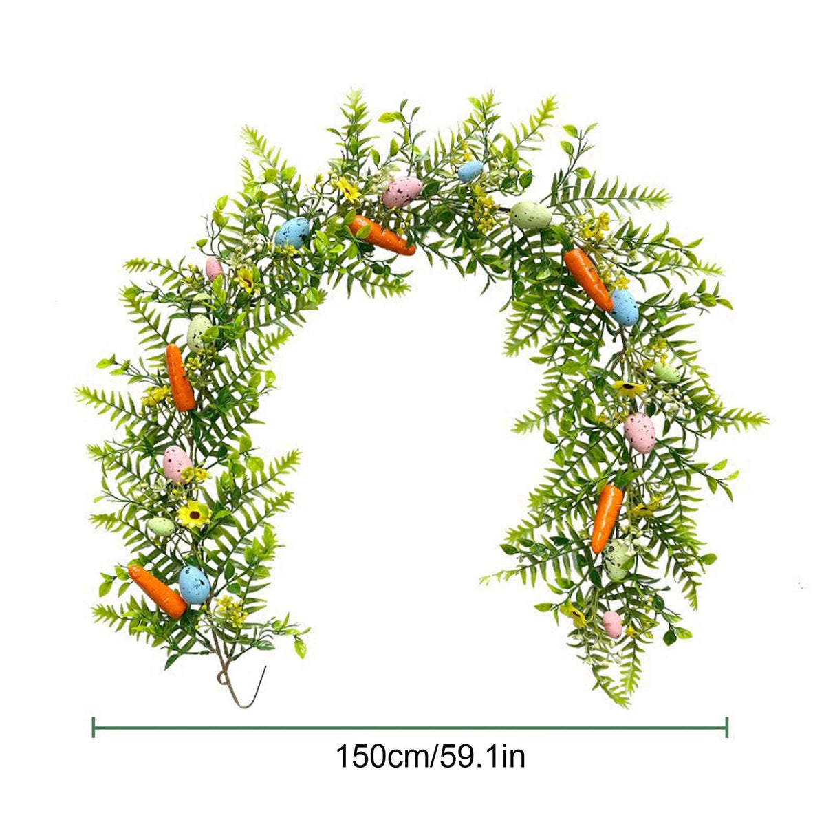 Simulation Egg Rattan Garland Artificial Easter Eggs Flower Garland Home Greenery Decor